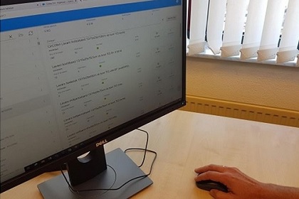 Overzicht en structuur met de afroep app