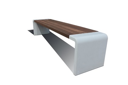 Nieuw! Ranke parkbanken in ultra hoog sterkte beton 