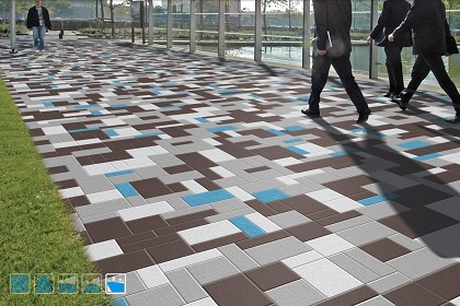 Ultiem mixen in de Texturen Inspirator met kleuren &eacute;n formaten.