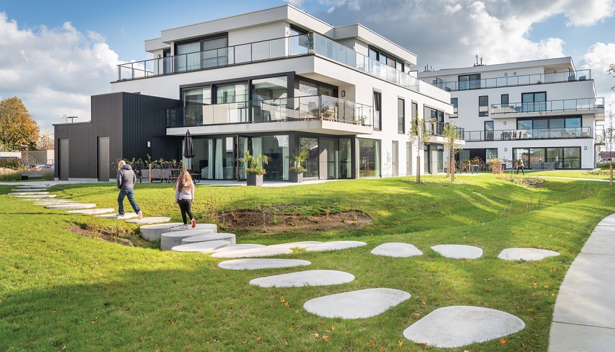 Wadi voorzien van Drop stapstenen.