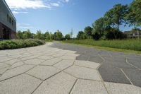 Speelse terreininrichting met penta's