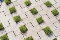 Groenbestrating op parkeerplaats