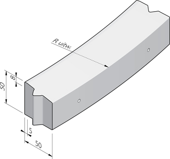 Rotonde-elementen 50x50