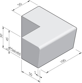 Solid hoek 90 graden