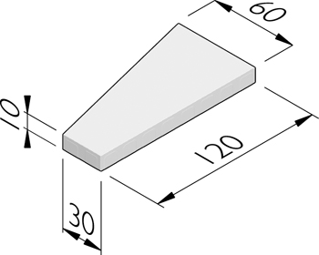 Trapesa 60/30x120