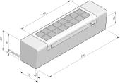 Inritbochtbanden 75x18x50 universeel toepasbaar