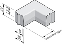 Trottoirband hoekstukken 18/20x20 hol en dol