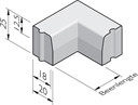 Trottoirband hoekstukken 18/20x25 hol en dol