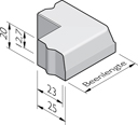 Trottoirband hoekstukken 23/25x20