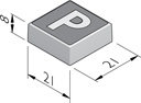 P-tegels 21x21