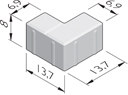 L-stenen 13,8x6,9