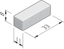 Betonstraatstenen 33x11