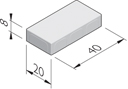 Betonstraatstenen 40x20