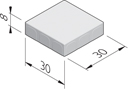 Betonstraatstenen 30x30