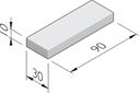 Betonstraatstenen 90x30