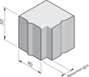 Bloembak hoekstukken 40x50