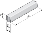 Inritbanden 90x24x50 vb (28/30 sluiting)