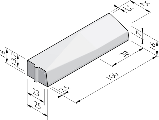 Trottoirbanden RWS 34/45x25