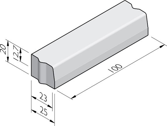 Trottoirbanden 23/25x20