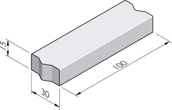 Trottoirbanden 58/60x25
